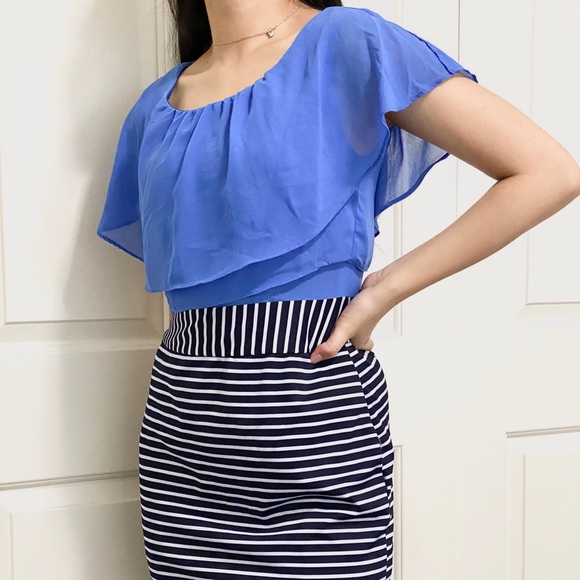 BLUE striped dress - Picture 3 of 3